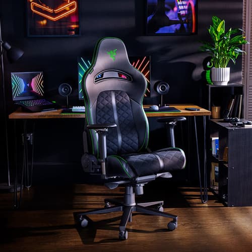 Razer Enki Gaming Chair (Black-Green)
